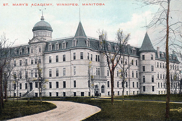 Postcard view of St. Mary’s Academy