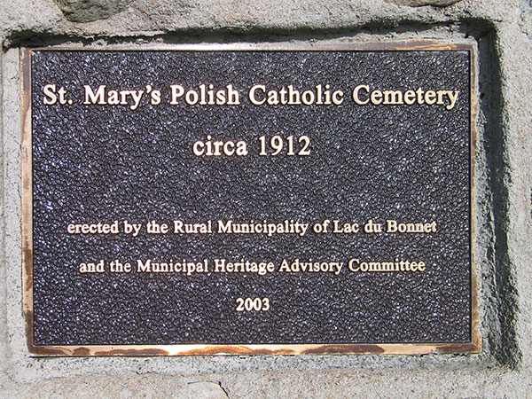 St. Mary’s Polish Catholic Cemetery monument