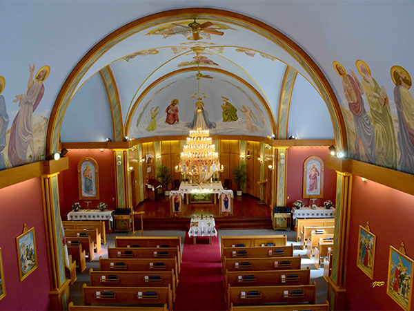 Interior of Nativity of the Blessed Virgin Mary Ukrainian Catholic Church