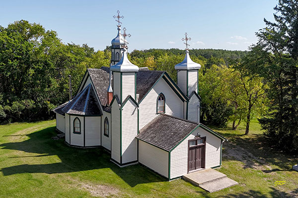 Aerial view of St. Michael’s Ukrainian Catholic Church