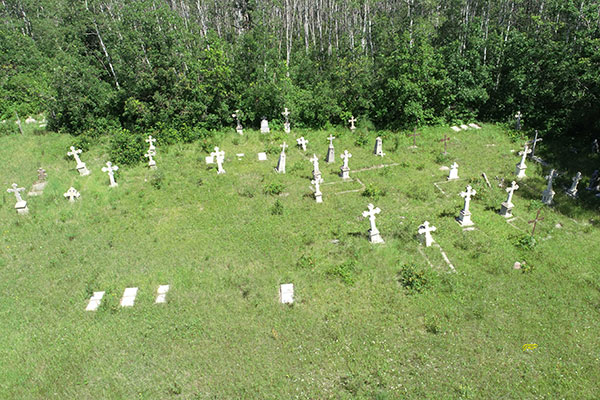 Aerial view of St. Nicholas Ukrainian Catholic Cemetery #1