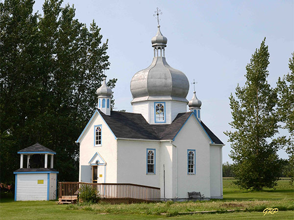 The former St. Nicholas Ukrainian Orthodox Church from Arbakka