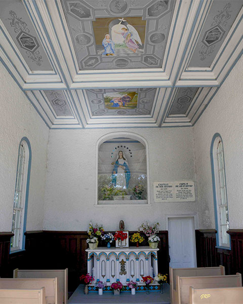Interior of La Chapelle de Notre-Dame-du-Bon-Secours