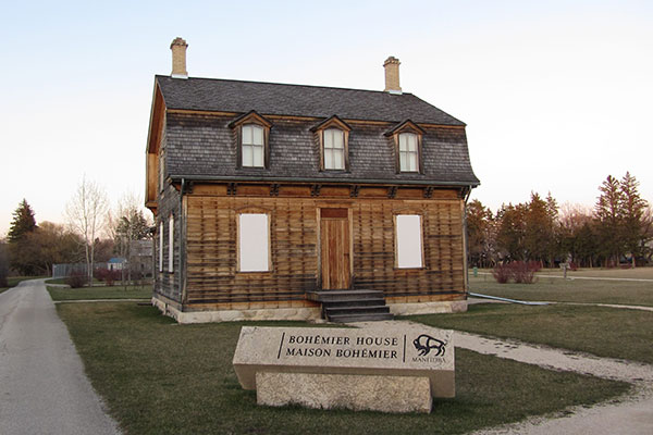The restored Bohemier House