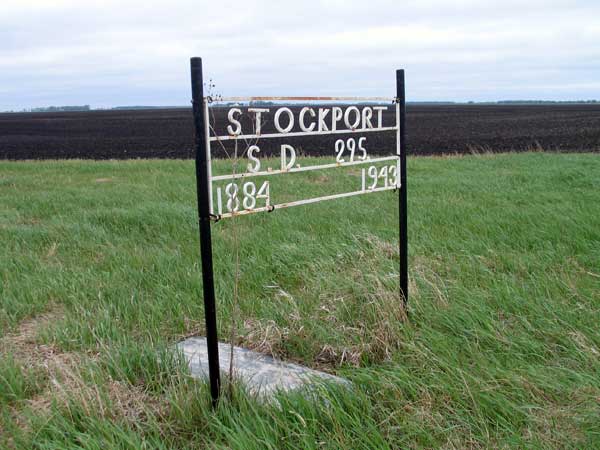 Stockport School commemorative sign