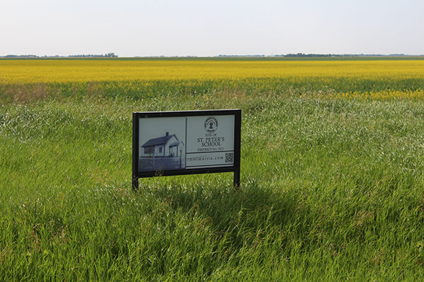 St. Peter’s School commemorative sign