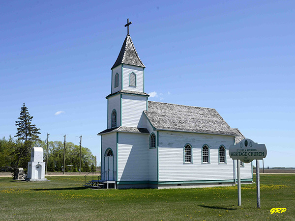 Sts. Cyril and Methodius Roman Catholic Church and Heritage Church sign
