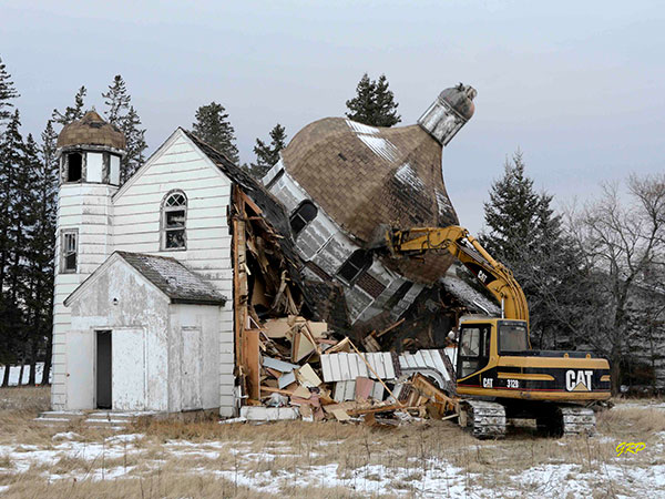 Interior of Sts. Volodymyr and Olha Ukrainian Orthodox Church at Gilbert Plains