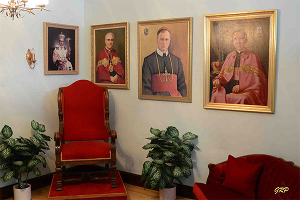 Archbishop portraits in the St. Volodymyr Ukrainian Catholic Archeparchial Museum