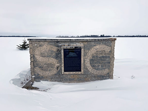 Sulphur Creek School commemorative monument