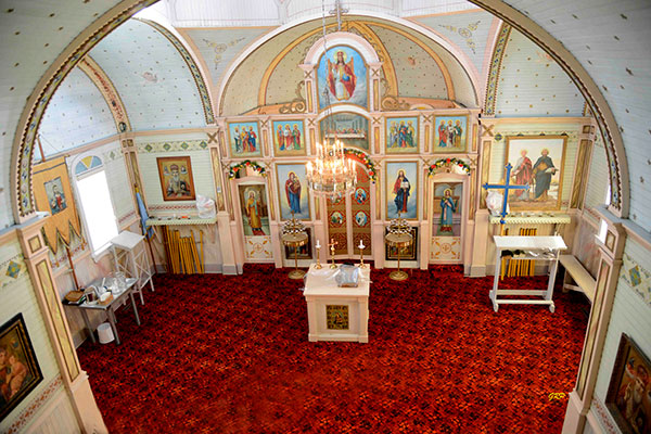 Interior of the Sts. Peter and Paul Ukrainian Orthodox Church