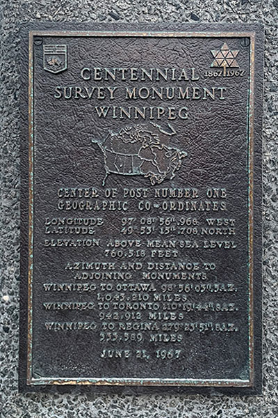 Plaque on the Surveying for the Future Monument
