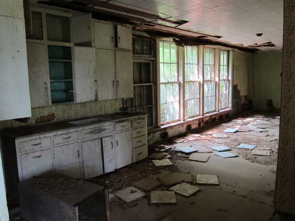 Interior of the former Swanford School building