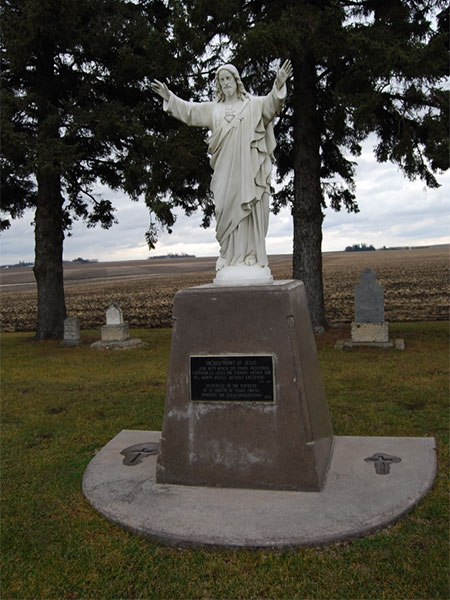 Commemorative monument in the St. Martin of Tours Roman Catholic Cemetery