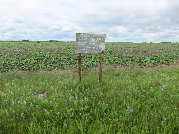 Sylvester Hill School commemorative sign