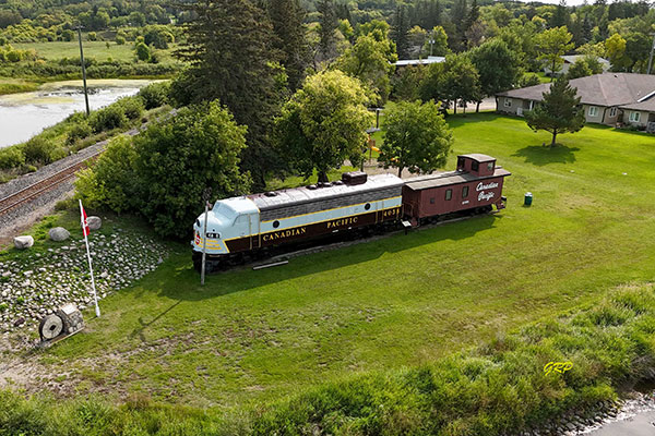 Aerial view of Tanner’s Crossing Park