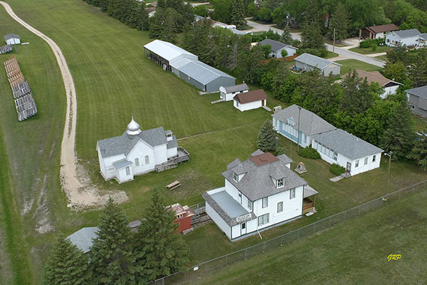Aerial view of the Teulon and District Museum