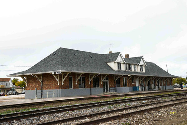 Canadian National Railway station at The Pas