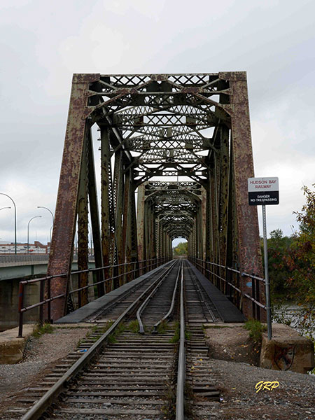 Canadian National Railway bridge at The Pas