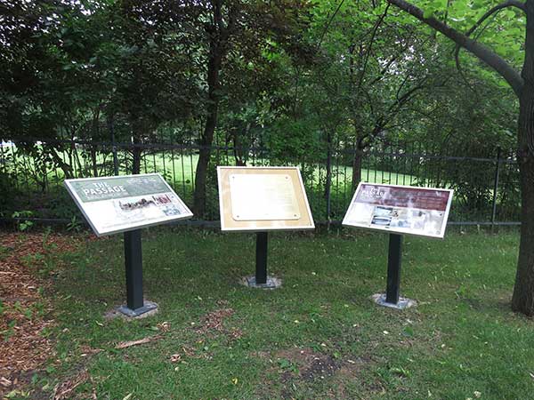 The Passage plaques