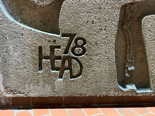 Artist's signature in The Wall