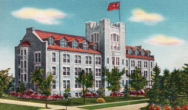 Postcard view of the Arts Building