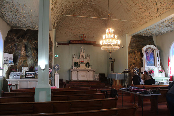 Interior of the former Holy Trinity Roman Catholic Church