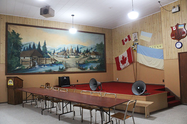 Interior of the Ukrainian National Home at Tolstoi
