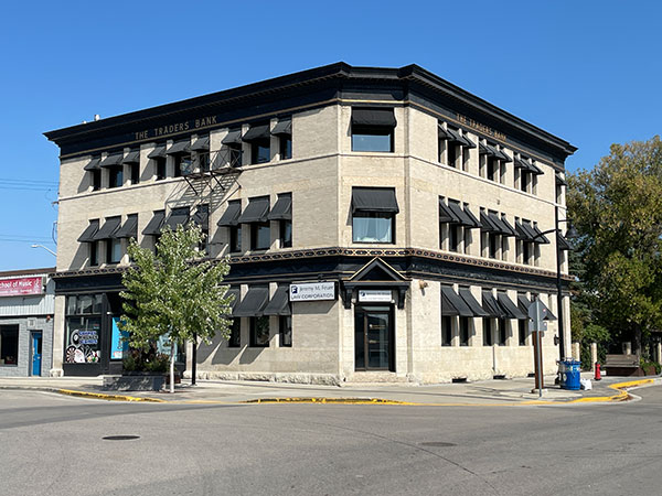 The former Trader’s Bank Building at Selkirk
