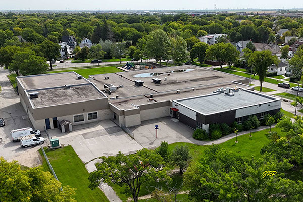 Aerial view of École Centrale