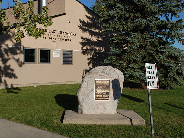 Transcona School District Centennial Plaque