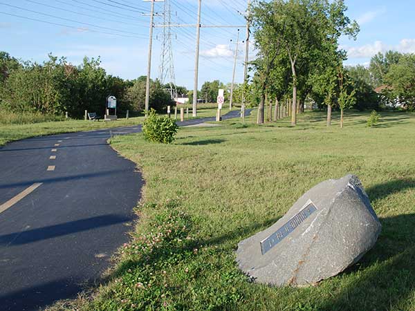 Transcona Trail monument