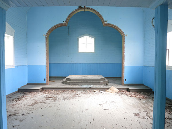 Interior of the former Transfiguration of Jesus Ukrainian Catholic Church