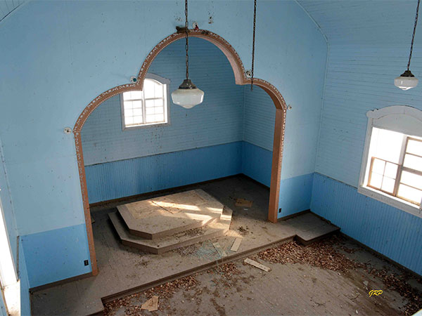 Interior of the former Transfiguration of Jesus Ukrainian Catholic Church