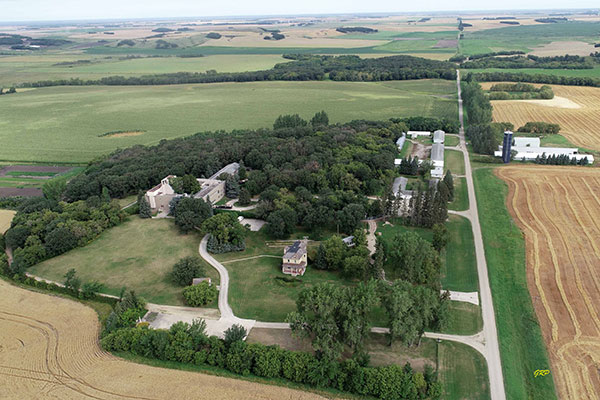 Aerial view of the former Trappist Monastery near Holland