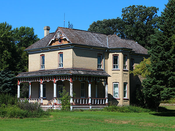 Two-storey brick farmhouse at the former Trappist Monastery