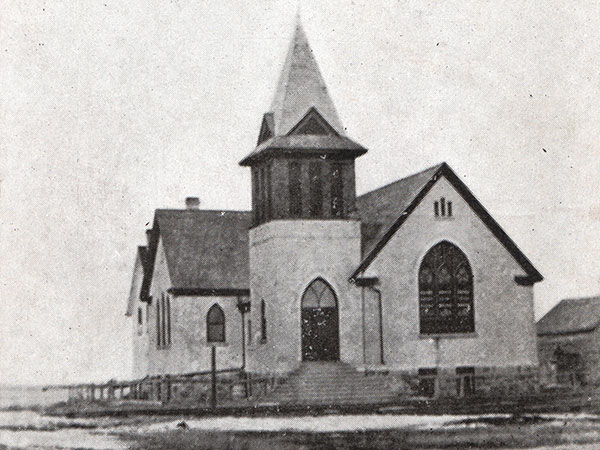 Postcard view of Trinity Methodist Church