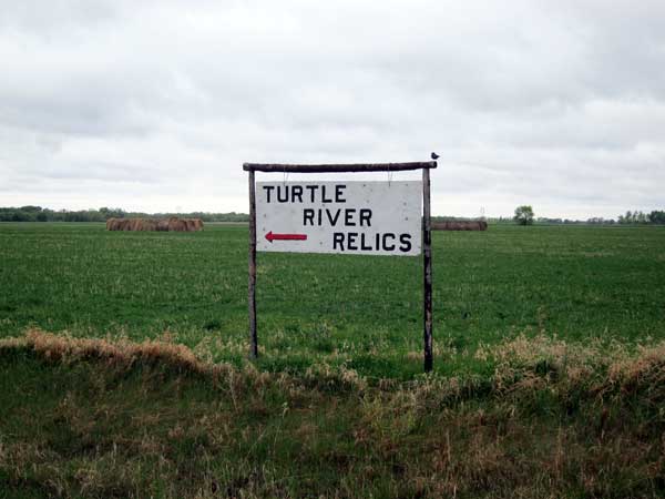 Entrance sign to Turtle River Relics