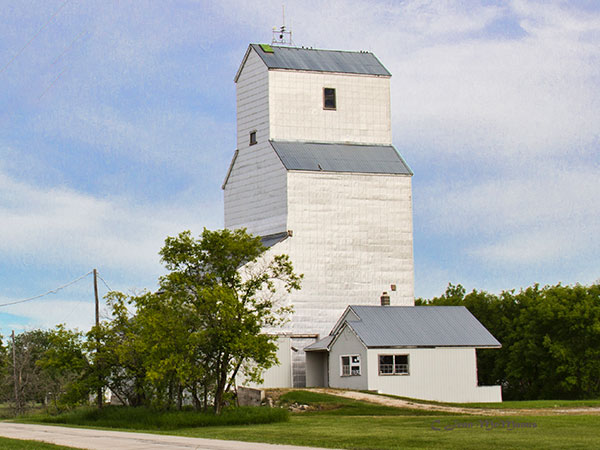Former Manitoba Pool grain elevator at Tyndall