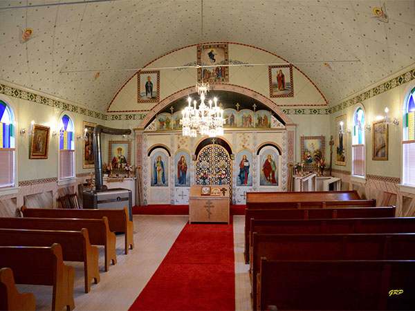 Interior of Ukrainian Greek Orthodox Church of the Ascension