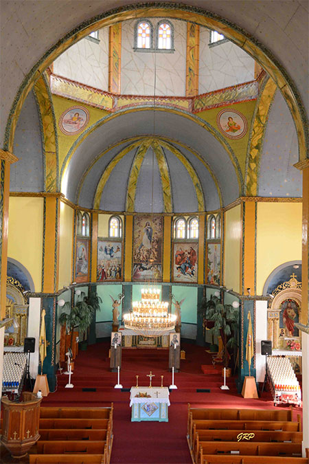 Interior of the Ukrainian Catholic Church of the Immaculate Conception
