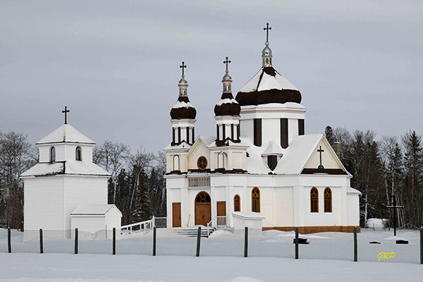 Aerial view of Holy Ascension of Our Lord Jesus Christ Ukrainian Catholic Church