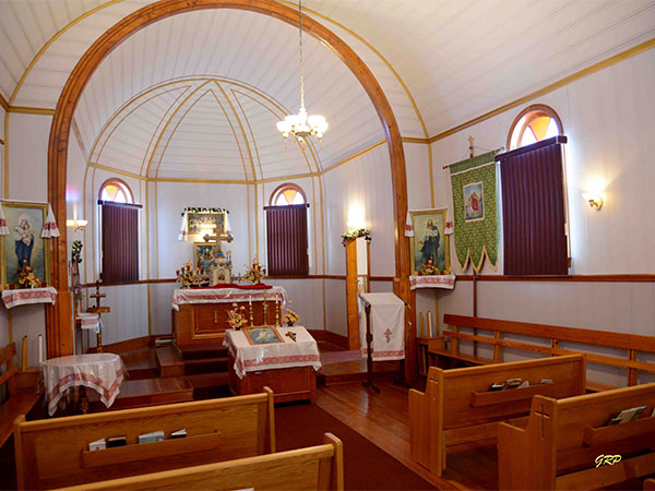Interior of Assumption of the Virgin Mary Ukrainian Greek Orthodox Church