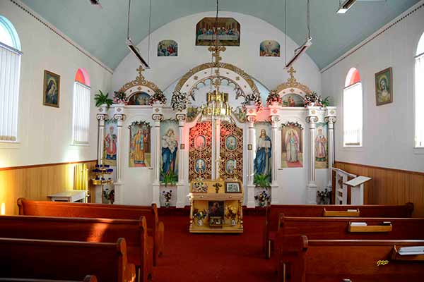 Interior of Holy Transfiguration Ukrainian Orthodox Church