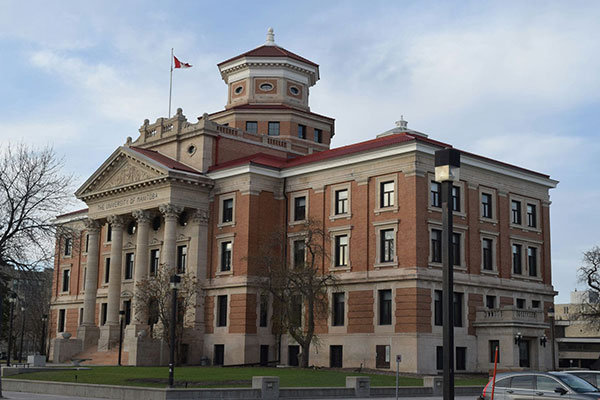East side of the University’s Administration Building