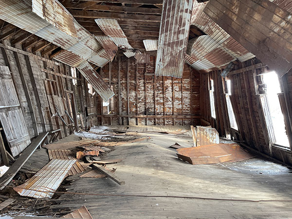 Interior of the former Umatilla Community Hall