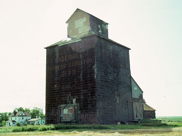 The former Underhill Farmers' grain elevator at Underhill