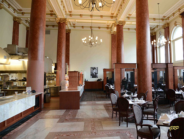 Interior of the main floor of the former Union Bank Building