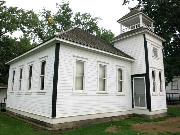The former Union Point School building, now at the St. Joseph Museum