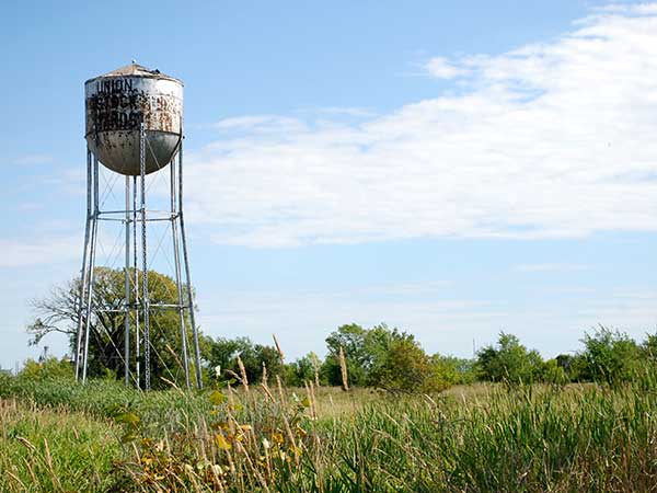 Water tower from the former Union Stockyards